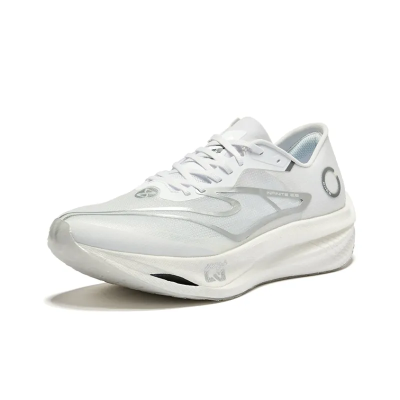 Erke Zhijing 2.0 Cushioning Rebound Low Top Running Shoes Men's White Dwarf-2