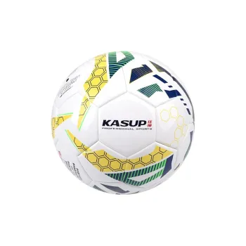 KASUP Size 5 Soccer PU Unisex White Yellow