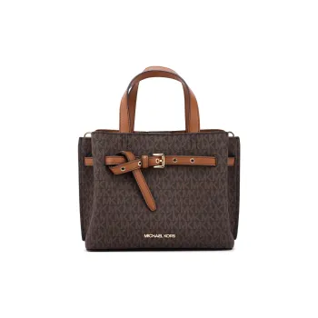 MICHAEL KORS Emilia Artificial Leather Handbag Shoulder Bag Crossbody Bag Small Size Women's Coffee