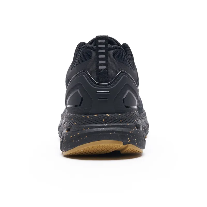 HOT POTATO Cushioned Wear Resistant Lightweight Breathable Low Top PO EVA Casual Running Shoes Unisex Black Gold-2