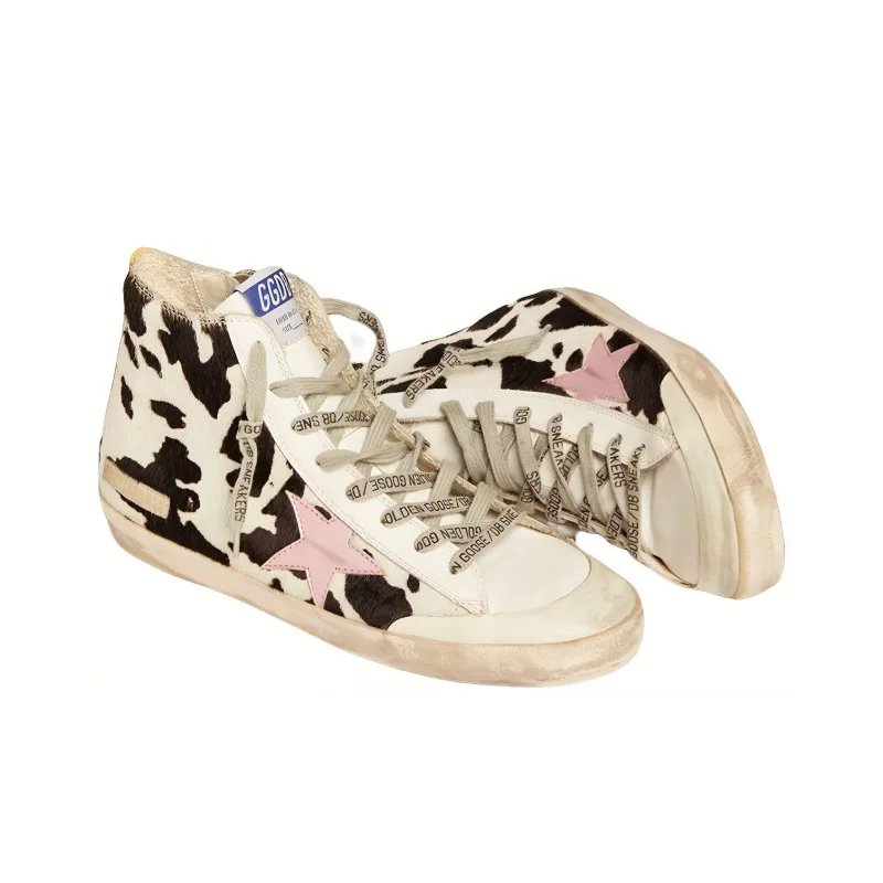 Golden Goose Francy Penstar Stylish Skateboarding Shoes Women's White Old-fashioned-2