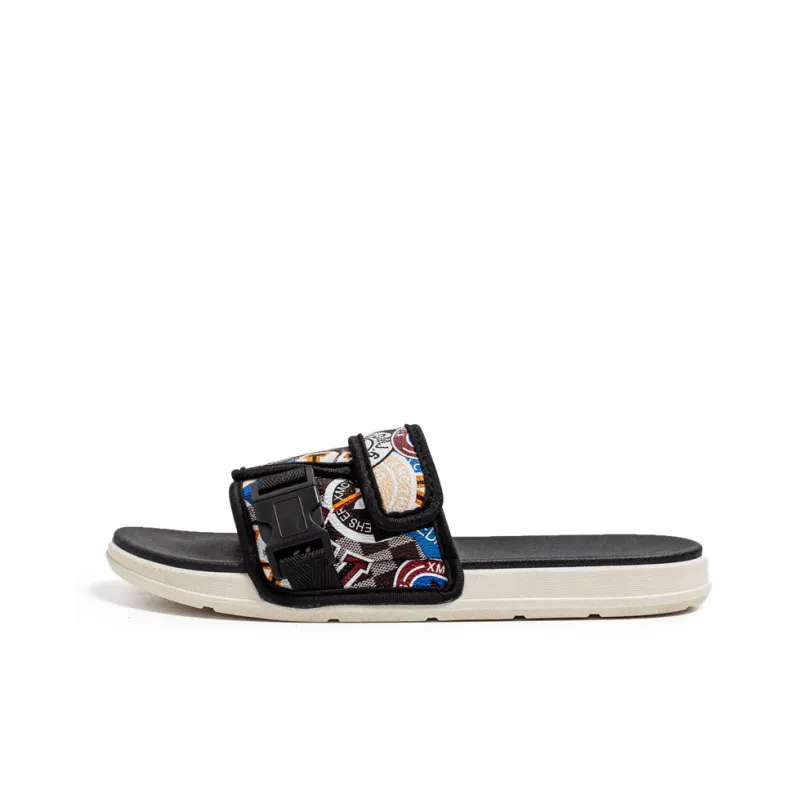 Locke Rubber Sole Quiet Slide Slippers Unisex-4