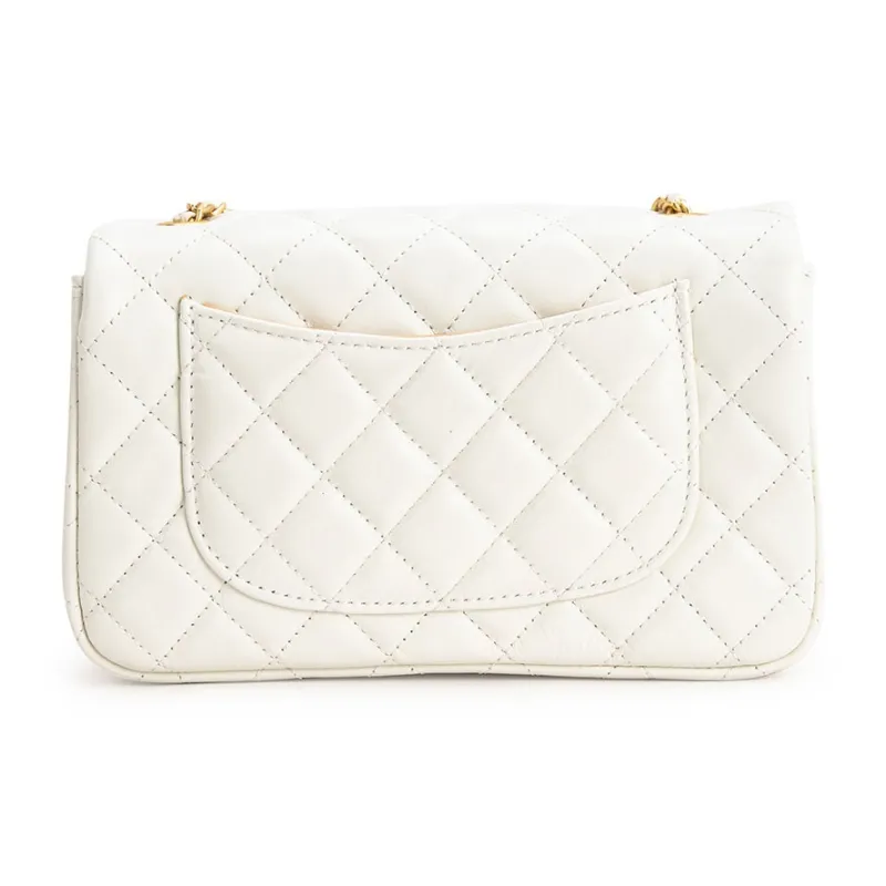 VENOF Chanel Inspired Crossbody Bag, Shoulder Bag, Trumpets Women's Black/White/Blue-13