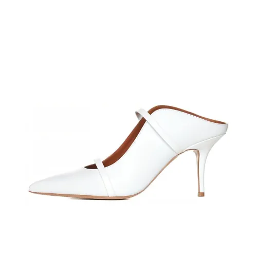 Malone Souliers Rubber Sole Wrap-toe Slippers Women's White