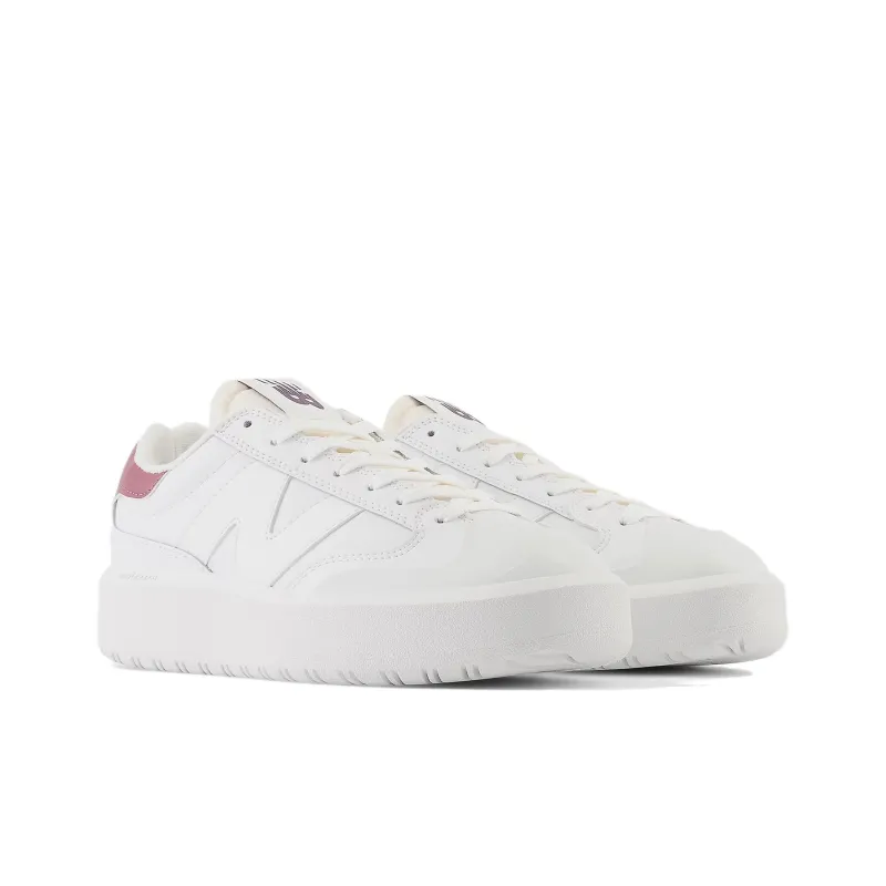 New Balance CT302 White Washed Burgundy-2