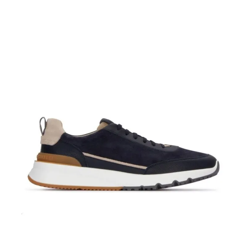Brunello Cucinelli Low-Top Sports Casual Shoes Men's Blue-1