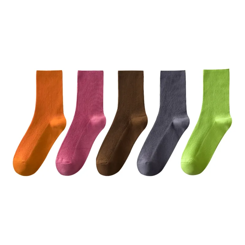 XXLLG Mid Calf Socks Women's 5 Pack-10