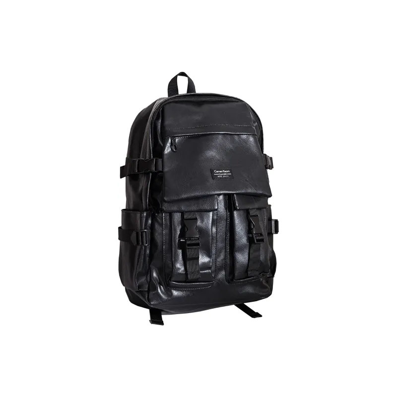 KONADCT Oxford/PU Backpack Large Size Unisex Black/Gray/White/Purple/Monogram/Coffee-26