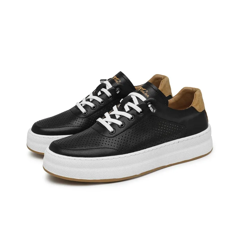 G.N.SHIJIA Breathable Height Increase Low Top Skateboard Shoes Men's-10