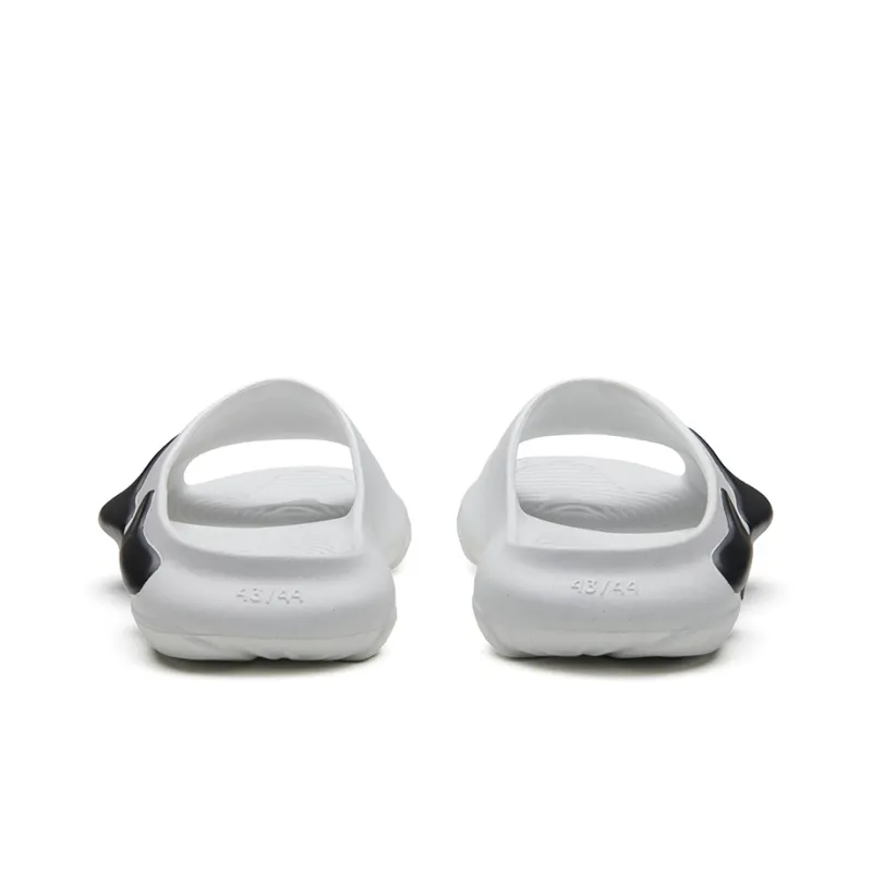 EQLZ EQUALIZER Oasis Quiet Abrasion Resistant Slide Slippers Unisex White Black-5