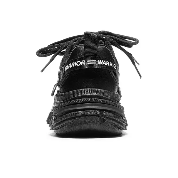 Warrior Low Top Chunky Sneakers Women's Urban Chic Black-2