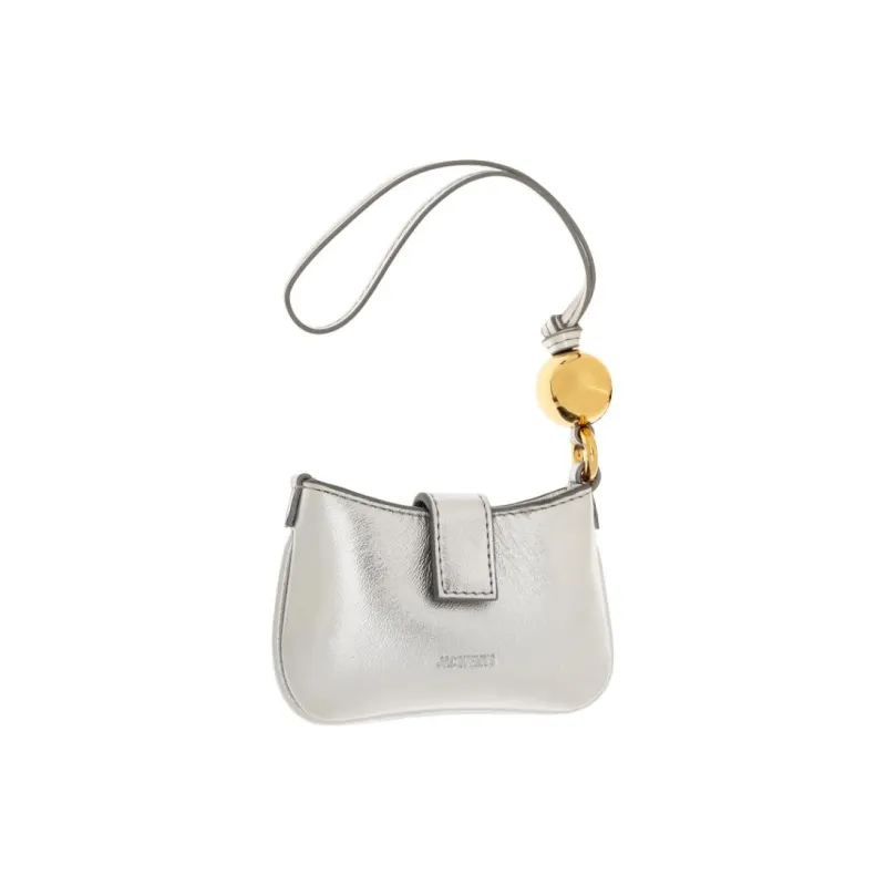 Jacquemus Lambskin Clutch Women's Silver-2