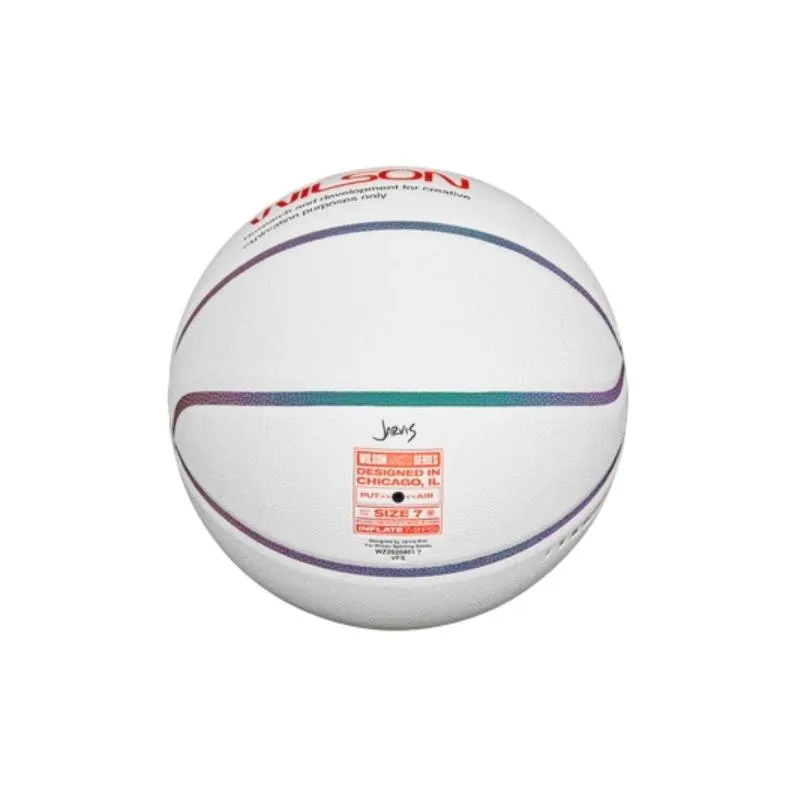 Wilson Synthetic Leather Basketball White Size 7 Ball Training Unisex-2