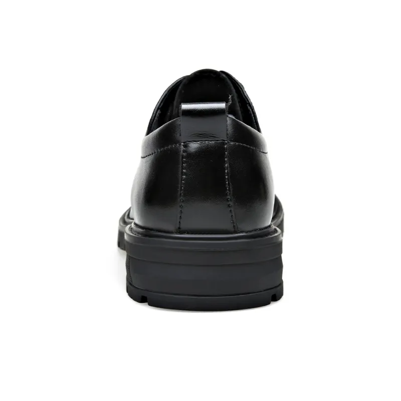 XIAOTOULANG Dress Shoes Men Low Top Black/Brown-2