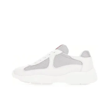 PRADA America's Cup Anti-Slip And Wear-Resistant Lightweight Low-Top Casual Shoes Women's White