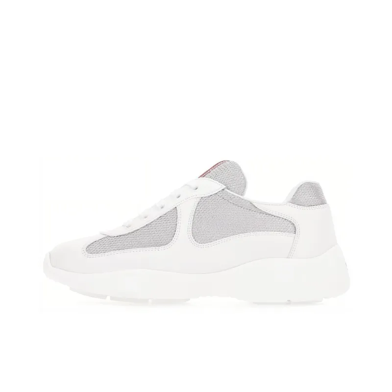 PRADA America's Cup Anti-Slip And Wear-Resistant Lightweight Low-Top Casual Shoes Women's White-0