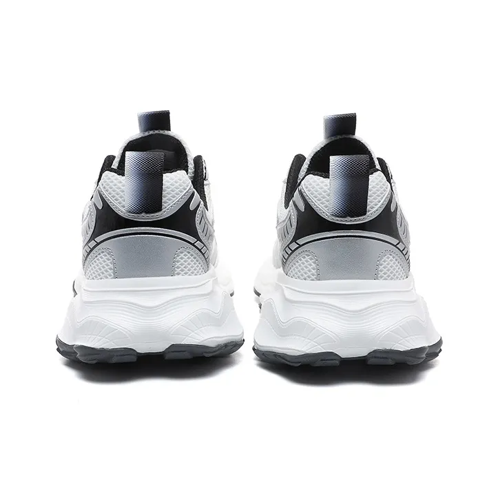 CEDAR HAN Chunky Sneakers Unisex Low Top White Black-1