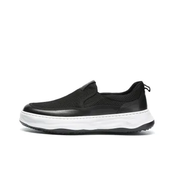 Satchi Wear resistant Lightweight Breathable And Non slip. Low Top Skateboard Shoes Men's Black 4CM