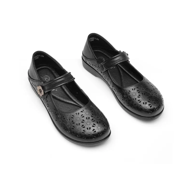 Strongman 3515 Summer Women's Mom Shoes Grandma Shoes Flat Unlined Shoes Soft Sole Comfortable-3