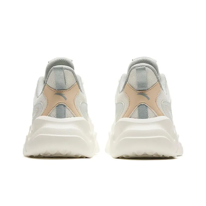 Anta Cushioning Wear-Resistant Low-Top Casual Shoes Women's White Gray-2