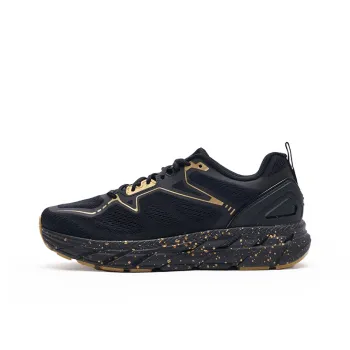HOT POTATO Cushioned Wear Resistant Lightweight Breathable Low Top PO EVA Casual Running Shoes Unisex Black Gold