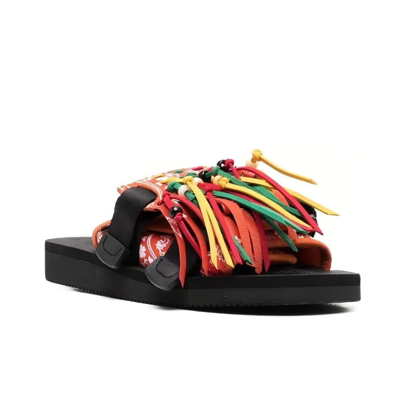 Alanui X Suicoke Fringed Open-Toe Sandals Women's-2