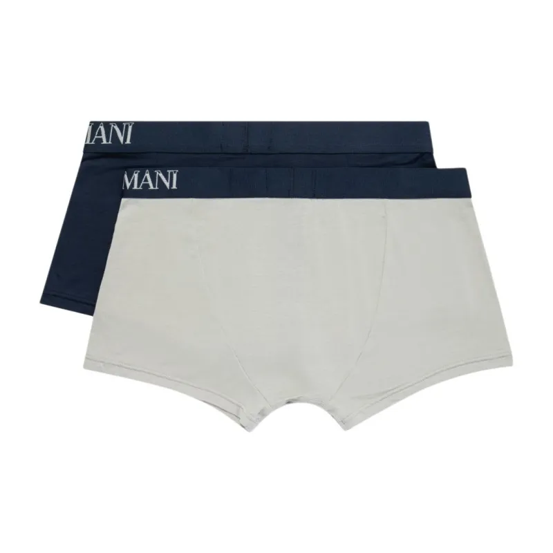 EMPORIO ARMANI Logo waistband Boxers Pack Of Two-1