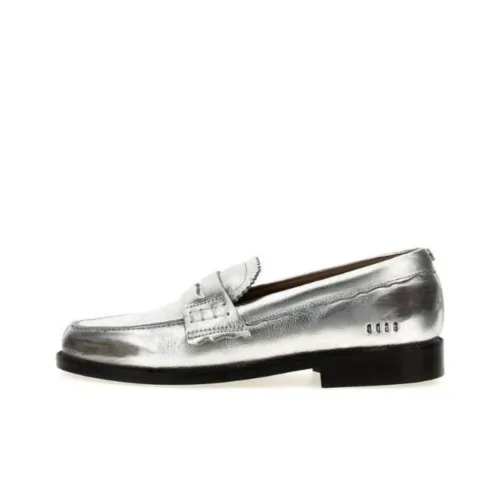 Golden Goose Loafers Men Silver