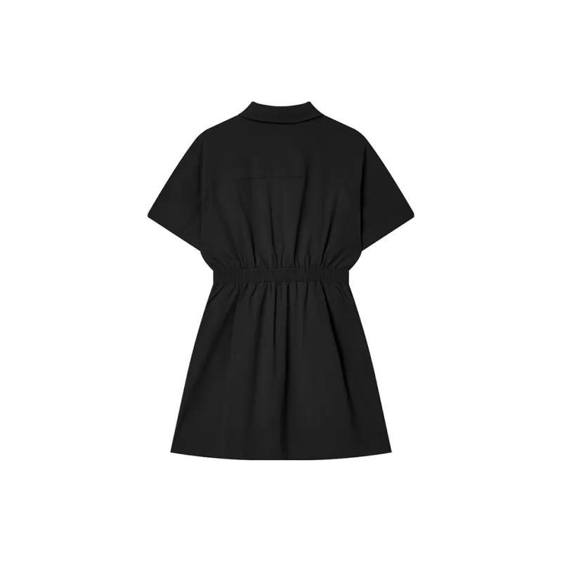 FILA SS24 Short Sleeved Dress Women's Black-1