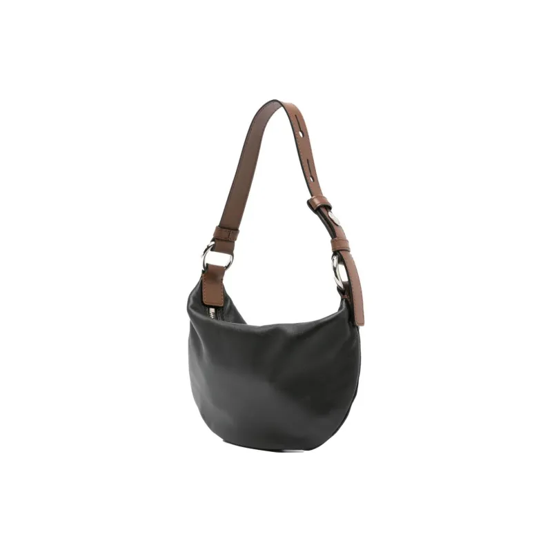 MOSCHINO Logo-patch Leather Shoulder Bag-1
