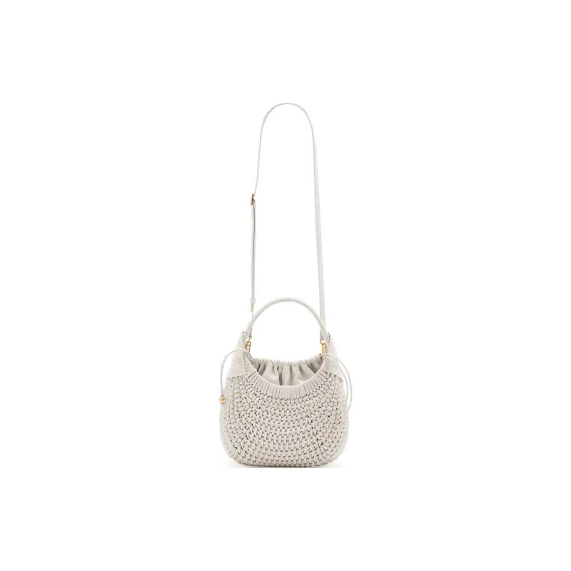 LOEWE Calfskin Shoulder Bag, Crossbody Bag, Handbag Women's Soft White-1