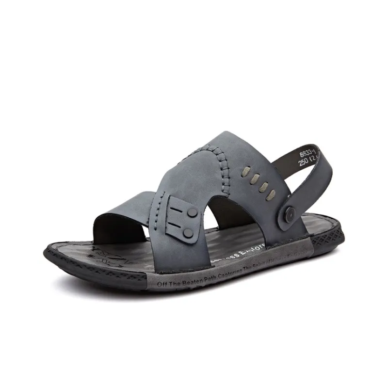 Jeep Beach Sandals Men Gray-2