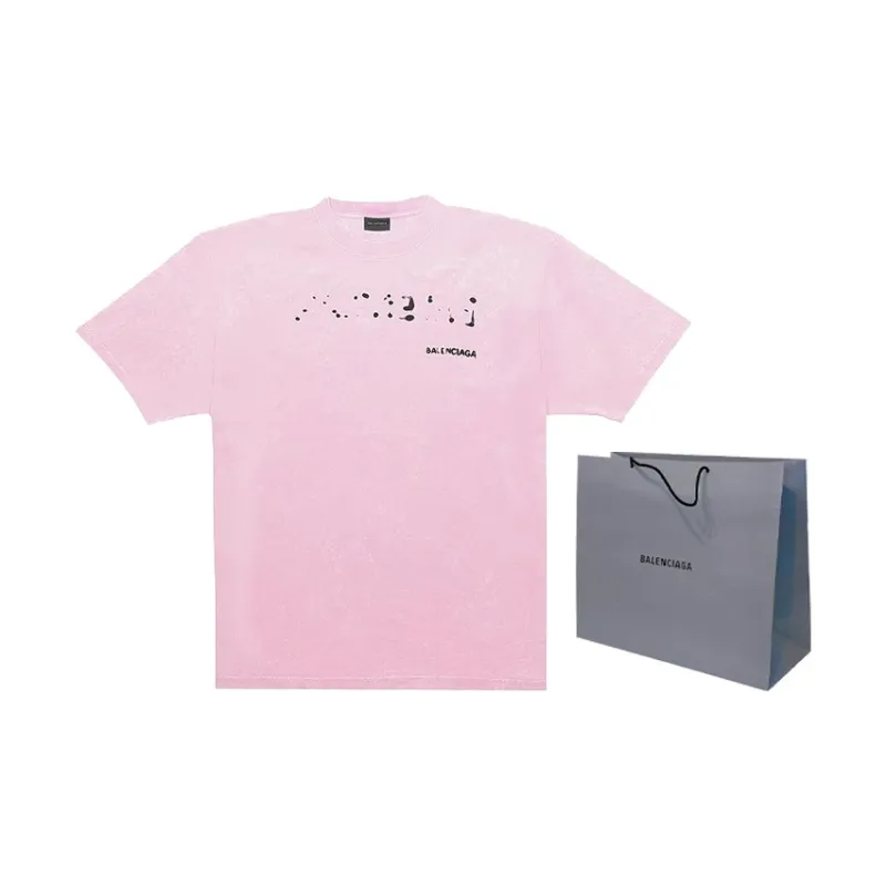 Balenciaga Regular T Shirt Women's Pink Regular Fit-2