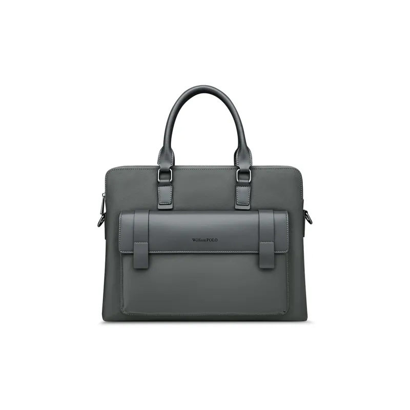 WilliamPOLO Fabric Handbag Shoulder Bag Crossbody Bag Briefcases Large Size Men's Multicolor-9