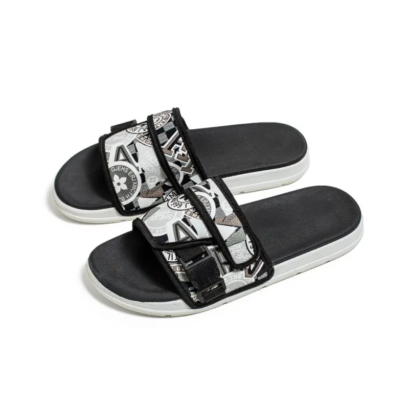 Locke Rubber Sole Quiet Slide Slippers Unisex-3