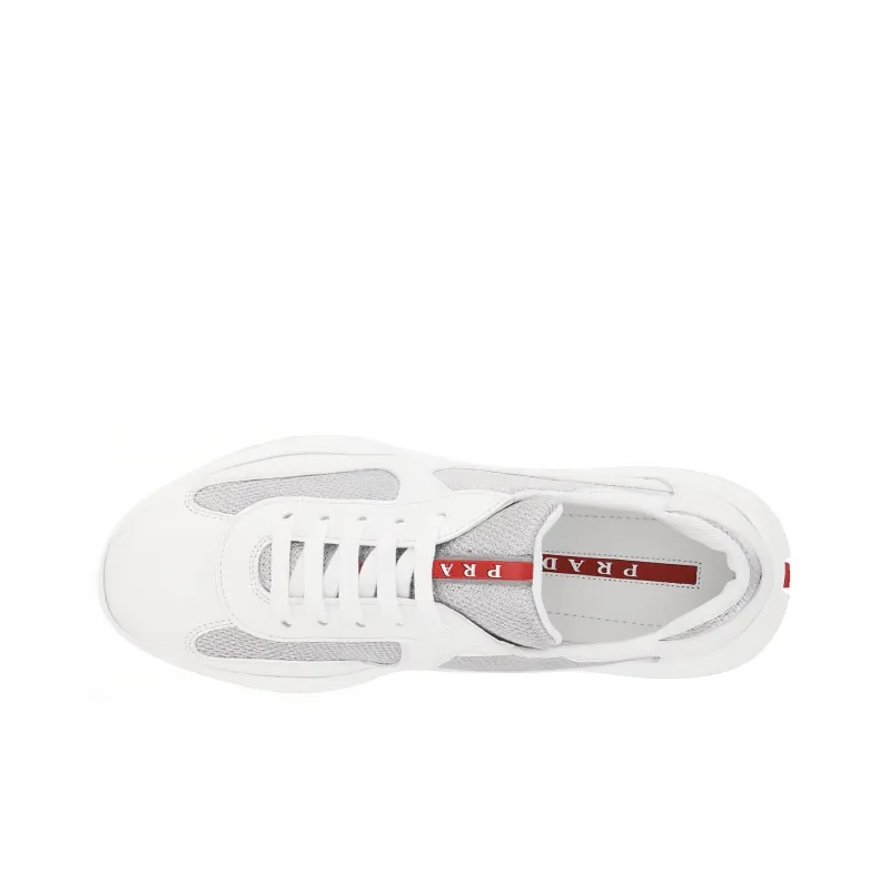 PRADA America's Cup Anti-Slip And Wear-Resistant Lightweight Low-Top Casual Shoes Women's White-4