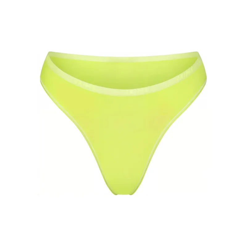 SKIMS COTTON Collection COTTON LOGO HIGH LEG BIKINI Underpants Women's 1 Pack DAFFODIL/Daffodil-0