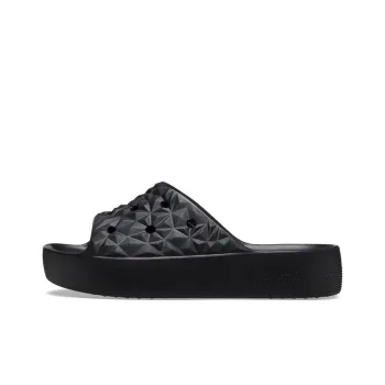 Crocs Classic Platform Slides 'Black' Women's