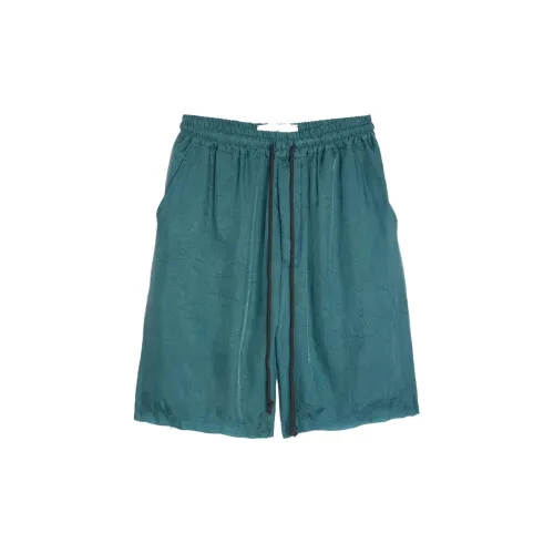 SONG FOR THE MUTE Casual Shorts Men Blue/Green