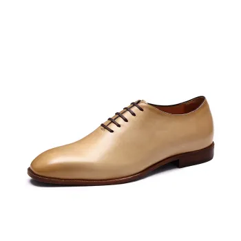 ASTON M.JAZZ Dress Shoes Men Low Top Earth Yellow/Light Green