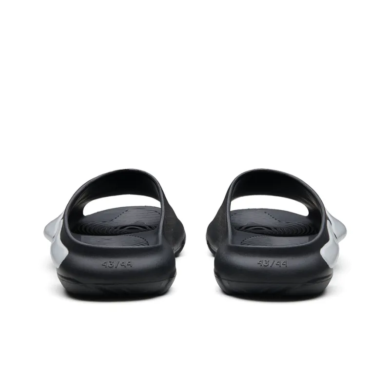 EQLZ EQUALIZER Oasis Quiet Abrasion Resistant Slide Slippers Unisex Black/White-5