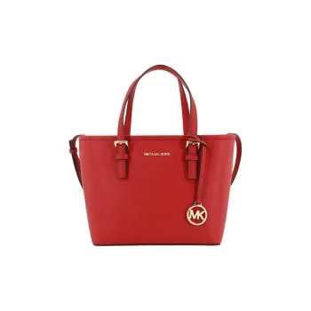 MICHAEL KORS Jet Set Leather Tote Bag Shopping Bag Shoulder Bag Handbag Small Size Women's Red