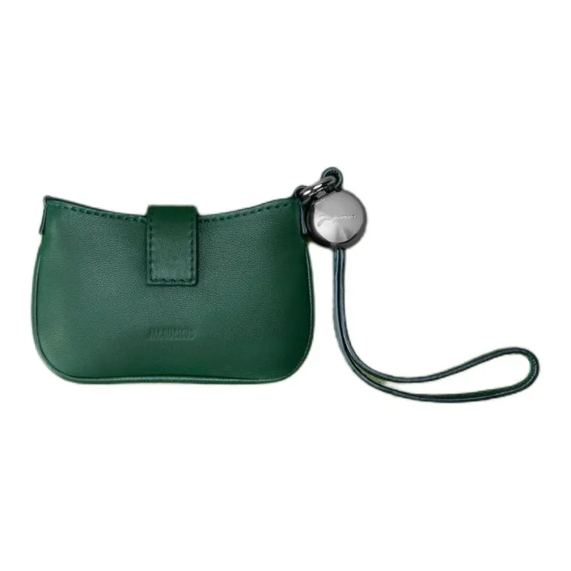 Jacquemus Lambskin Clutch Women's Dark Green-0