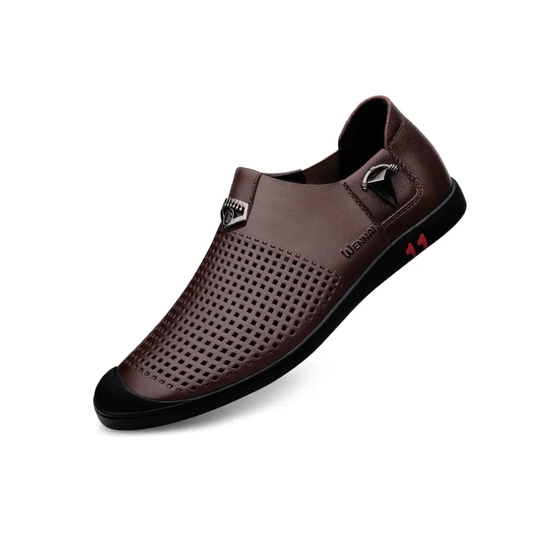 Wen Nai Casual Shoes Men's Brown-2