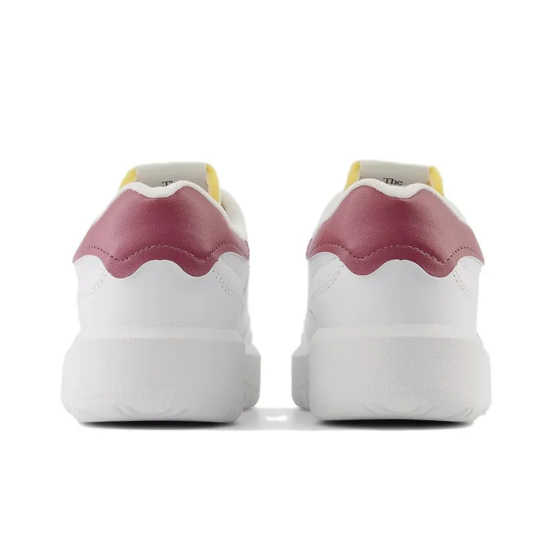 New Balance CT302 White Washed Burgundy-4