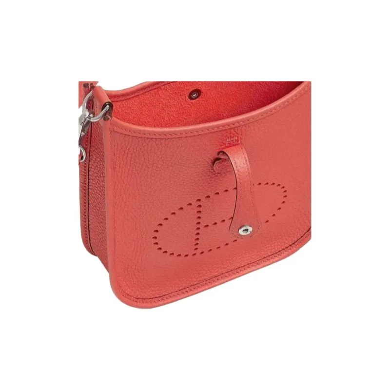 HERMES Evelyne Clemence Bullock Leather Crossbody Bag, Shoulder Bag Women's-4