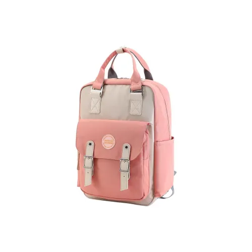 TINYAT Polyester Backpack Large Size Women's Pink
