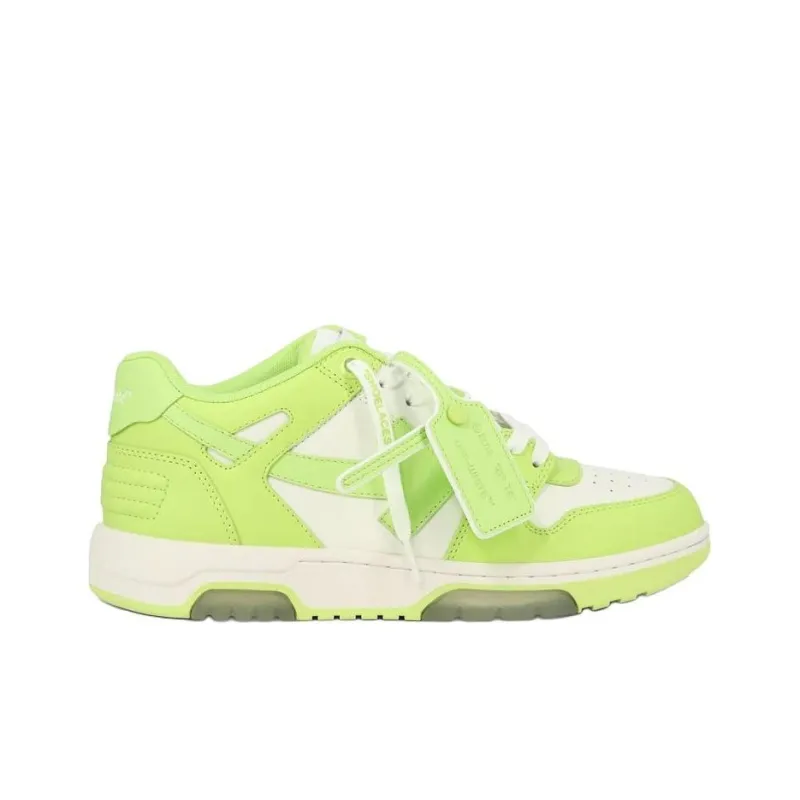 OFF WHITE Out Of Office Ooo Low Tops White Light Green-1