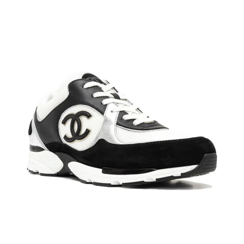 CHANEL Sneakers Black White Women's-2