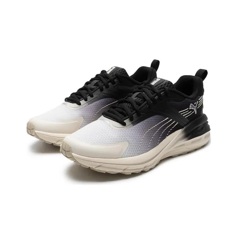 PUMA Hypnotic Cushioning Wear-Resistant Low-Top Casual Running Shoes Unisex White Gray Black-2